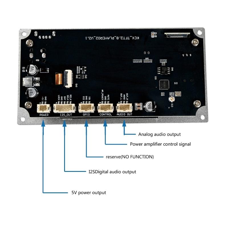 2.8inch TFT Color Screen Lossless Sound Decoding Board Module Amplifiers Sound Players Electronic Car Radio Module