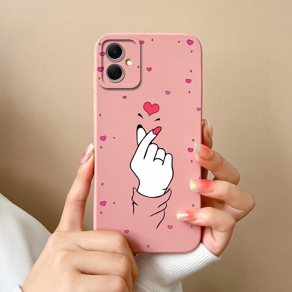 For Samsung Galaxy A05 A05S Phone Cases Simple Unique Soft Liquid Silicone Camera Protection Back Cover For Samsung A 05 Funda
