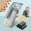 Large litter box scoop with container and scoop for cat litter + PetJet waste bags
