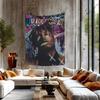 1PC Juice Wrld Tapestry Printed Large Wall Tapestry Art Science Fiction Room Home Decor Decor Blanket