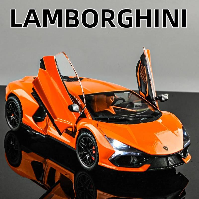 

1:24 Lamborghini Revuelto Суперкар Литые автомобили из сплава и игрушечный транспорт Металлическая игрушечная модель автомобиля Коллекция игрушек со звуком и светом
