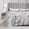 101 Dalmatians Cute DOG Pattern Blanket Anime Wool Vintage Warm Throw Blankets for Home Restaurant  Winter