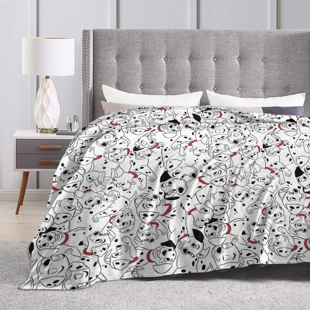 101 Dalmatians Cute DOG Pattern Blanket Anime Wool Vintage Warm Throw Blankets for Home Restaurant  Winter