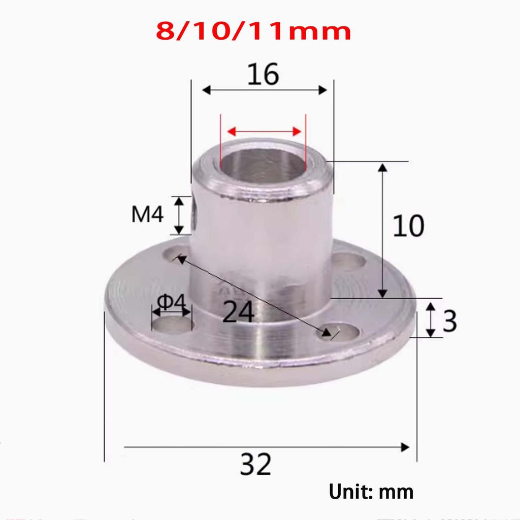 3~12mm Pevná přírubová spojka Vodicí hřídel motoru Spojka Konektor podpory motoru