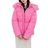 Ladies' Fashionable Solid Color Long Sleeved Loose Warm Hooded Jacket
