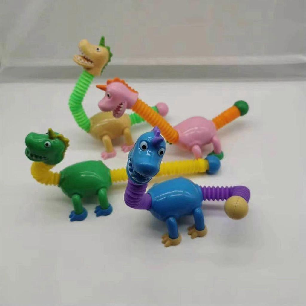 Telescopic Dinosaur Toy, Shape-changing Dinosaur Telescopic Tube Cartoon Puzzle Parent-child