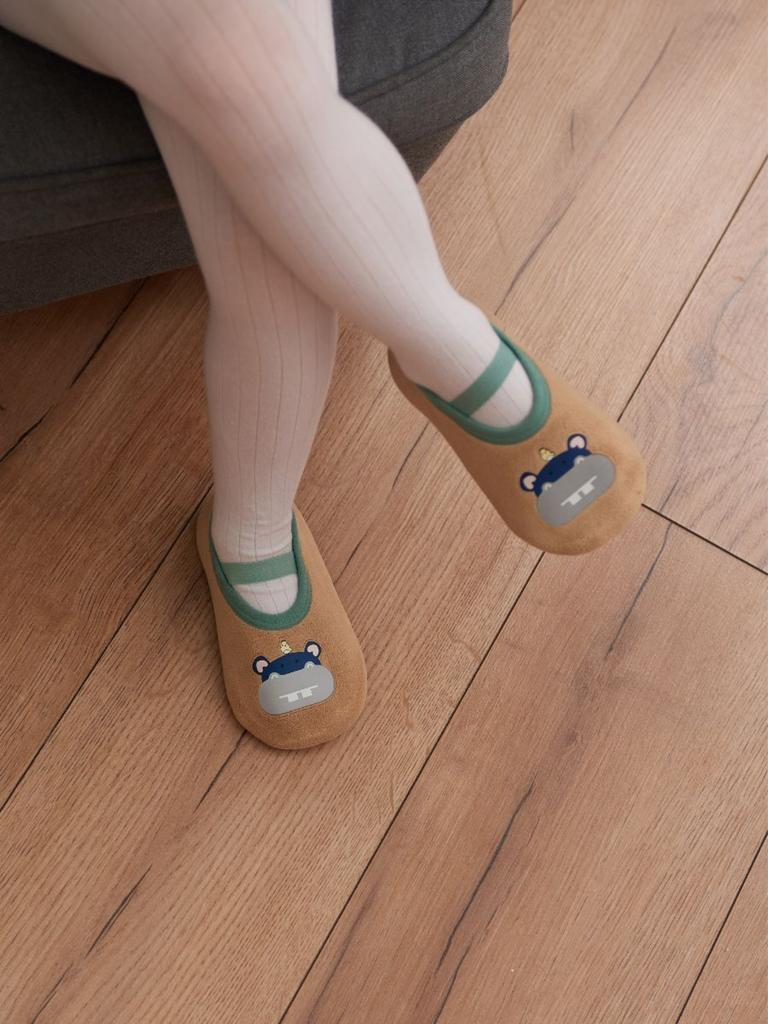 Children's Floor Socks, Spring, And Winter, Fleece-lined, Thickened, Warm And Non-