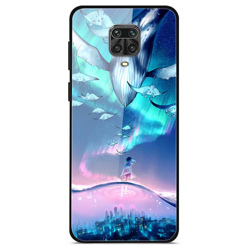 Tempered Glass Case For Xiaomi Redmi Note 9S Cover Soft Bumper Hard Glass Case For Xiaomi Redmi Note 9 S 9S Pro Max Phone Case