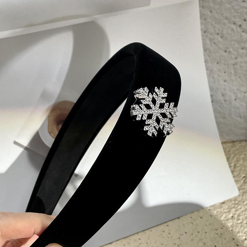

Снежинка Стразы Повязка на голову Кристальная Повязка для волос для женщин Заколка Свадебные Рождественские украшения Аксессуары для волос