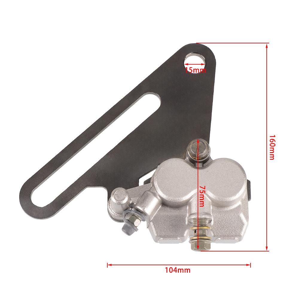 Motorcycle Accessories 15mm Rear Brake Disc Upper and Down Pump Caliper for 150cc 140cc 250cc Motorcycle Dirt Pit Bike серебряный