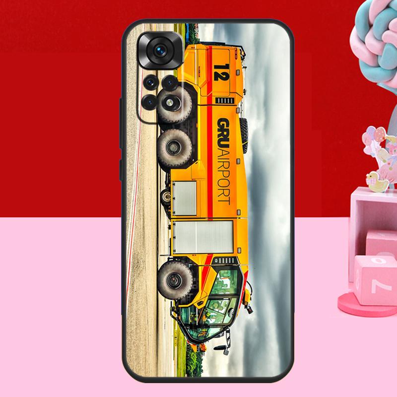 Fire Truck Case For Xiaomi Redmi Note 11 10 12 13 14 15 Pro Plus Redmi 15 C 14C 10C 12C 13C Soft Cover