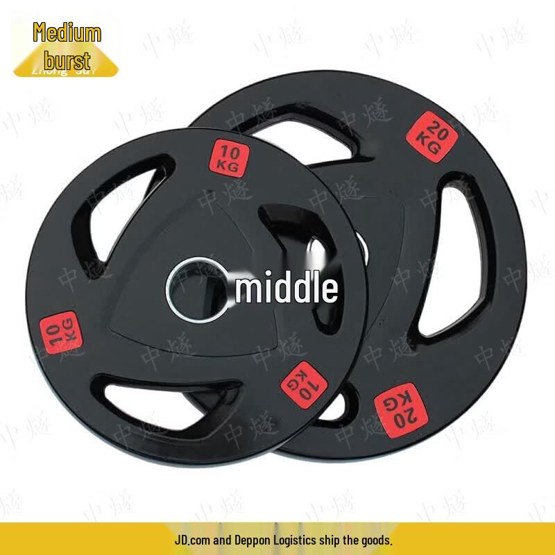 ZhongSui Coated Cast Iron Barbell Plate