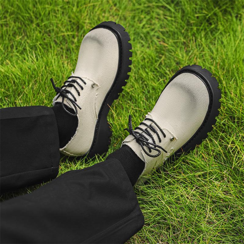 Leather Shoes Men'S Spring New Formal Wear Business Big Head Thick Sole Heightening Wedding Groom Casual Shoes 66622-J