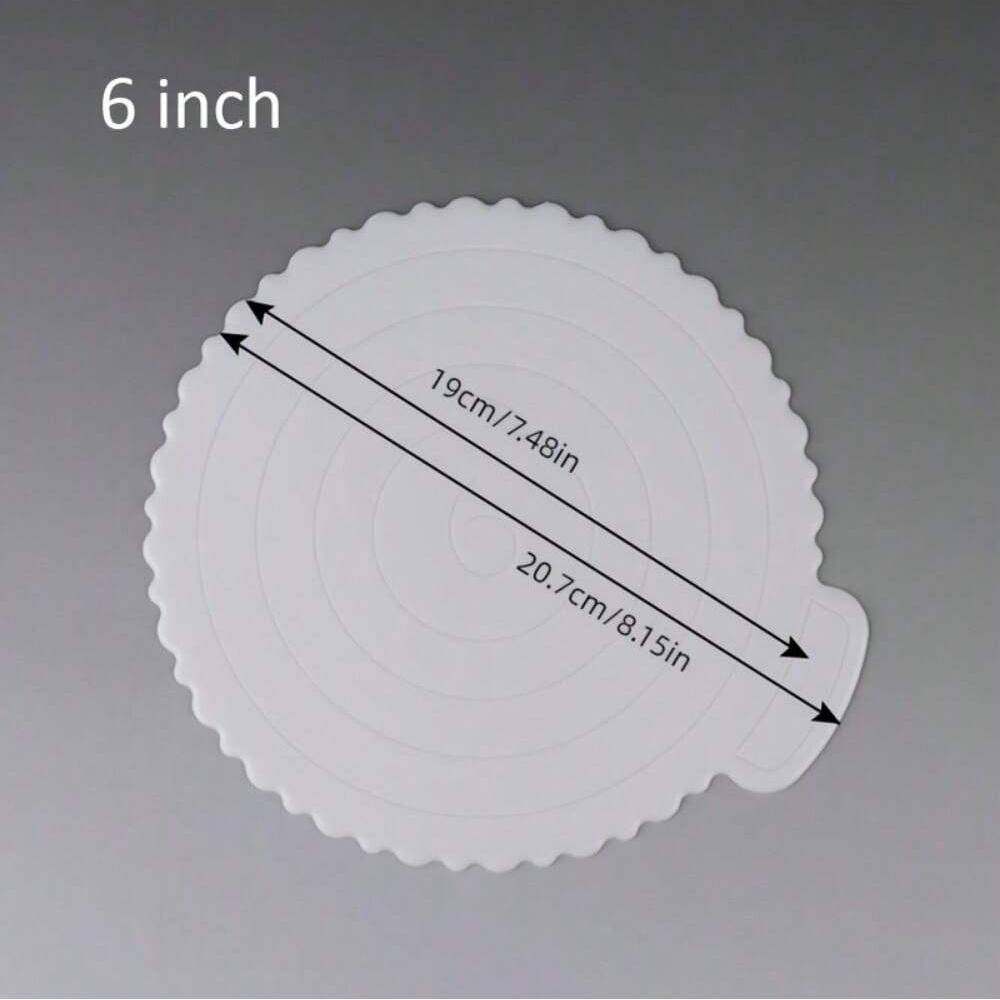1PC 4/6/8/10/12 Inch Reusable Plastic Cake Base Dessert Tray Smooth Cleaning Birthday Home Baking Party Decoration Pad Food