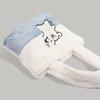 Autumn Winter New Cute Furry Bag 2024 Niche Design Soft Texture Handheld Puppy Bag Versatile Commuter Bag for Women