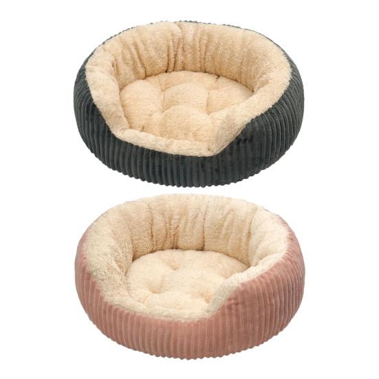 Flannel Cat Bed Thickened Filling Soft Velvet Cat Nest Washable Anti-Slip Moisture-Proof Bottom Warm Pet Nest Bed