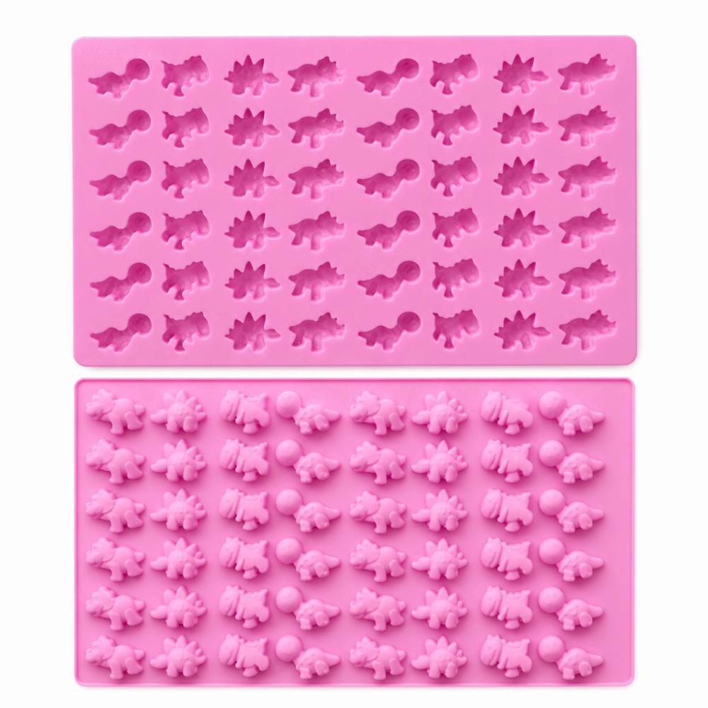 DIY Dinosaur Chocolate Mold 48 Cavity Jelly Fondant Mold Flexible Silicone Mold  Pastry Making