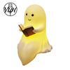 Halloween Raumdekorationen Geisterlampe, Niedlicher Mittelfinger Geist/Lesendes Buch Nachtlicht, Lustige Platzsparende Wandlampe Gruselige Figur für Tischplatte,