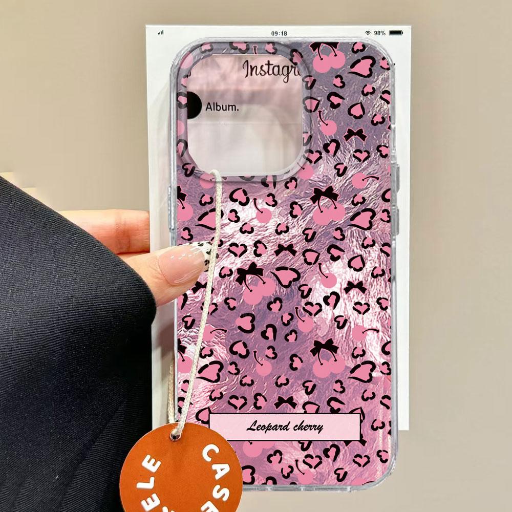Korean Amber Gold Leopard Print Phone Case for Xiaomi Redmi Note 15 14 13 12 11 10 10S 8 9 Pro 15C 9C 13C 14C A3 11S 9C Cover