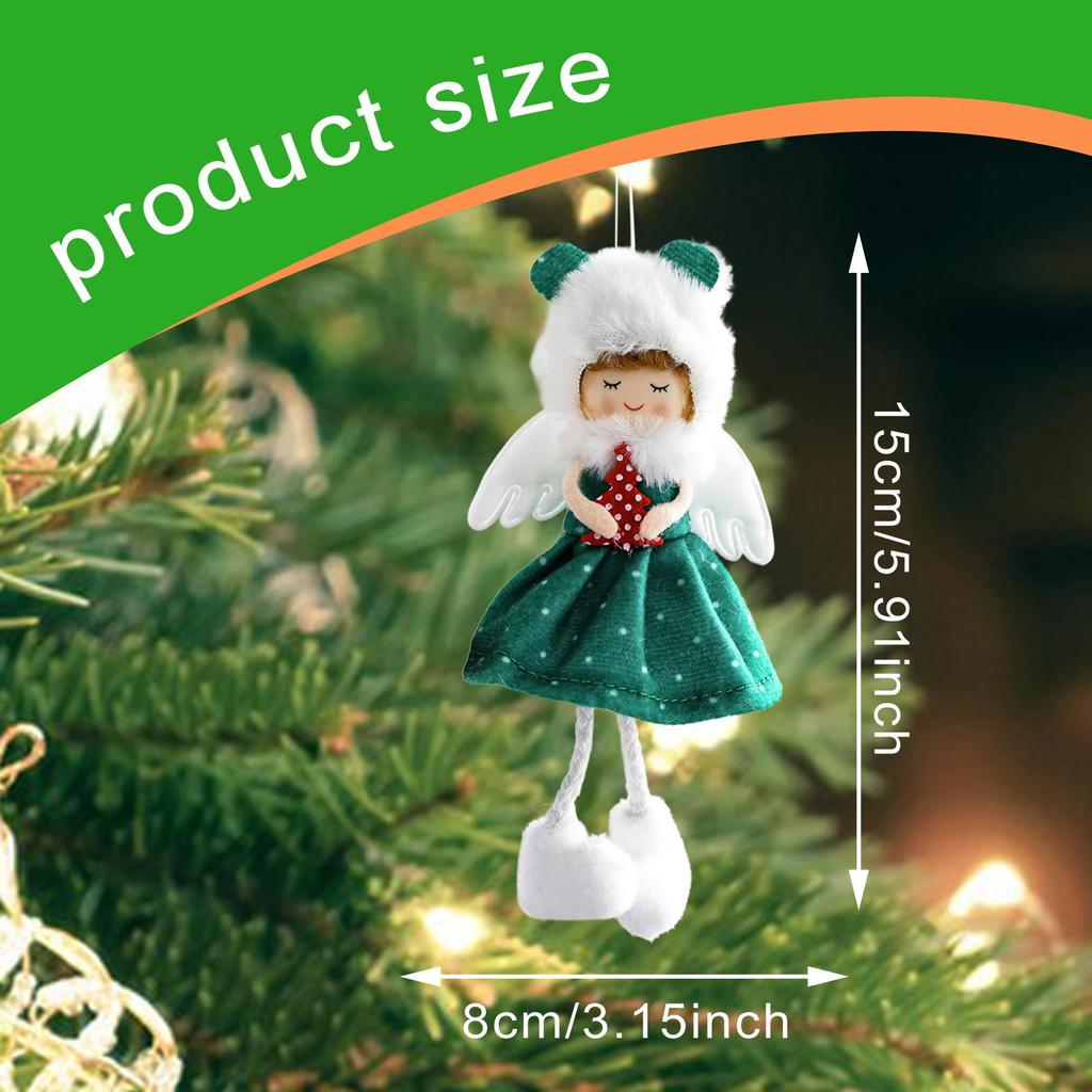 Angel Doll Pendant Cartoon Hanging Ornament for Holiday Birthday Celebration