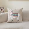 Double Sided Cute Llama Throw Pillow Cover Boho Alpaca Print Decorative Cushion Case For Sofa Couch Living Room Home Decor