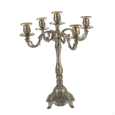 Candle Holder Metal Candlestick Candelabrum Gifts Ornament Stand for Festival Halloween