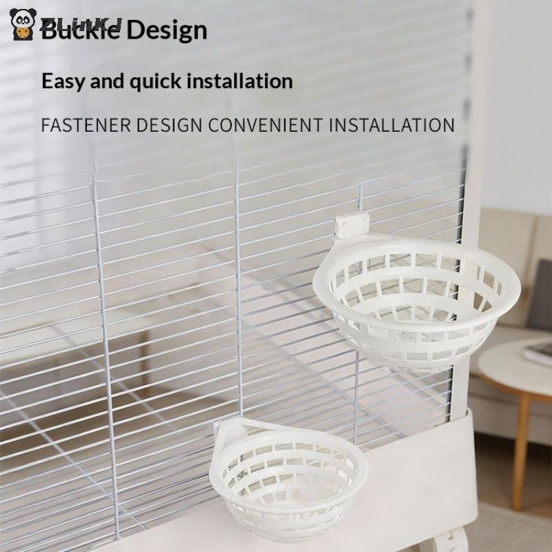 Canary Nest Plastic Cage Breeding Bowl for Resting Hatching Pet Birds Easy Install Accessory