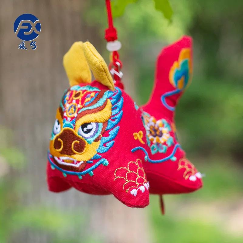 Tiger Dragon Tiger Sachet Sachet Argy Wormwood Small Pendant Ornaments Dragon Boat Festival Handmade Embroider Finished Product Chinese Ancient Style