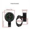 Universal Motorcycle Handlebar Mounted Clock Waterproof Night Vision Light 1PC for Outdoor Cycling Commute Trip Accessories