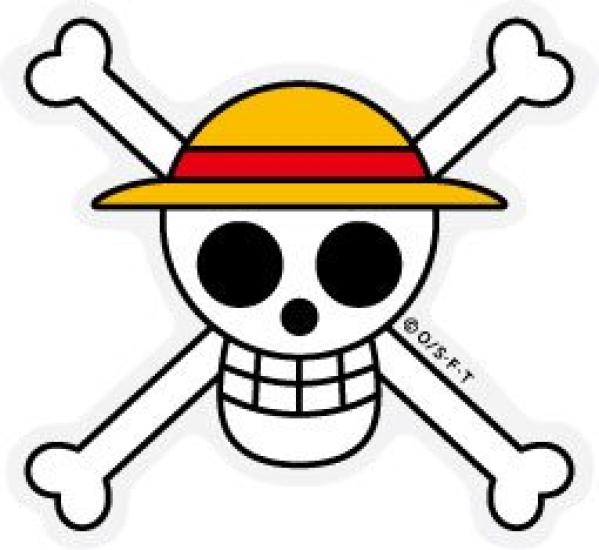 Luffy Pirate Flag ONE PIECE X Panson Works Collaboration Sticker Mini Sticker Official One Piece Merchandise OPS-69