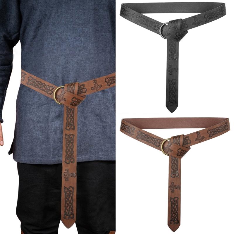 Vintage Embossing Belt Punk Wristband for Dressing Up at Parties and Festivities