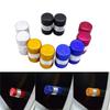 1 Pair Universal Car Tire Valve Stems Cap Knurling Style Tire Valve Cap Aluminum Tire Wheel Stem Air Valve Cap Car Accessories