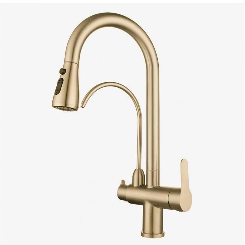 TLXT 3-in-1 Pull-Out Kitchen Faucet with Water Purifier