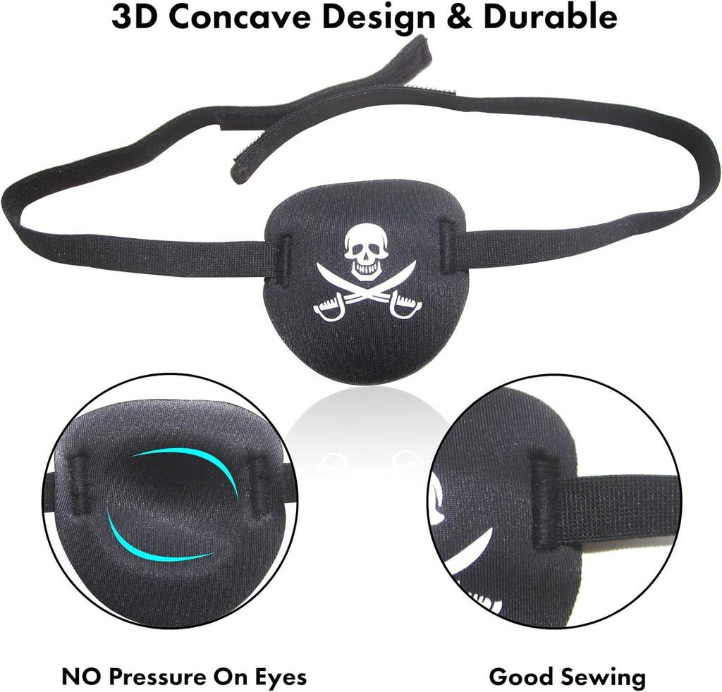 Pirate Eye Patch 3D Amblyopia and Myopia Training Sleep Cover