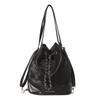 Bucket bag women's 2025 new niche design chain backpack women's fashion crossbody white backpack