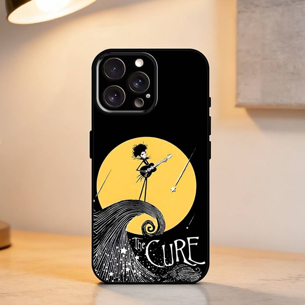 The Robert C-CureS Smith Robert Smith Phone Case For iPhone 17,16,15,14,13,12,11 Plus,Pro Max,XS,Soft Silicone Black Cover