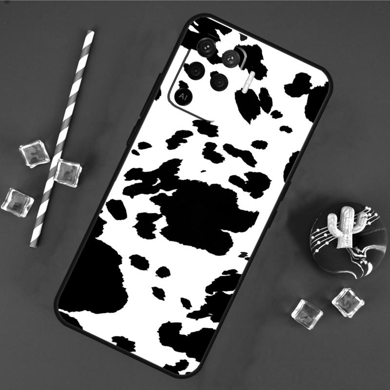 Spotted Cow Skin Print Case For Oppo A40 A60 A80 A16 A76 A96 A18 A38 A58 A78 A98 A91 A15 A17 A74 A94 A54 A57S Cover