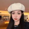 Beret Children's Temperament Painter's Hat Autumn and Winter Face Newsboy Hat Versatile Lady Bud Hat