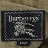 Burberrys 90s Linen Old Short Sleeve Military Shirt L Olive Men's Used