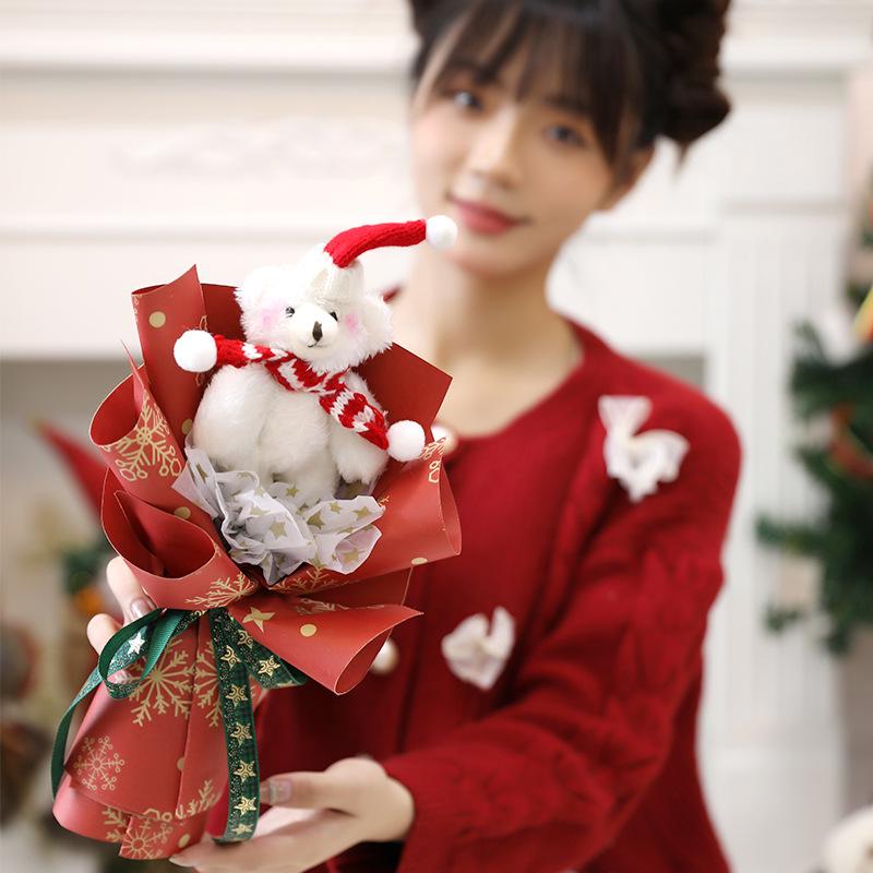 DIY Christmas Cartoon Doll Bouquet - Creative Handmade Gift for Girls and Best Friends