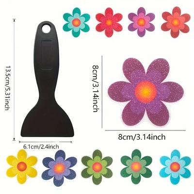 10 ks Kreslený vzor Koupelna Vana Protiskluzové nálepky Schodiště Podlaha EPDM Podložka Dětský pokoj Samolepicí Protiskluzová nálepka