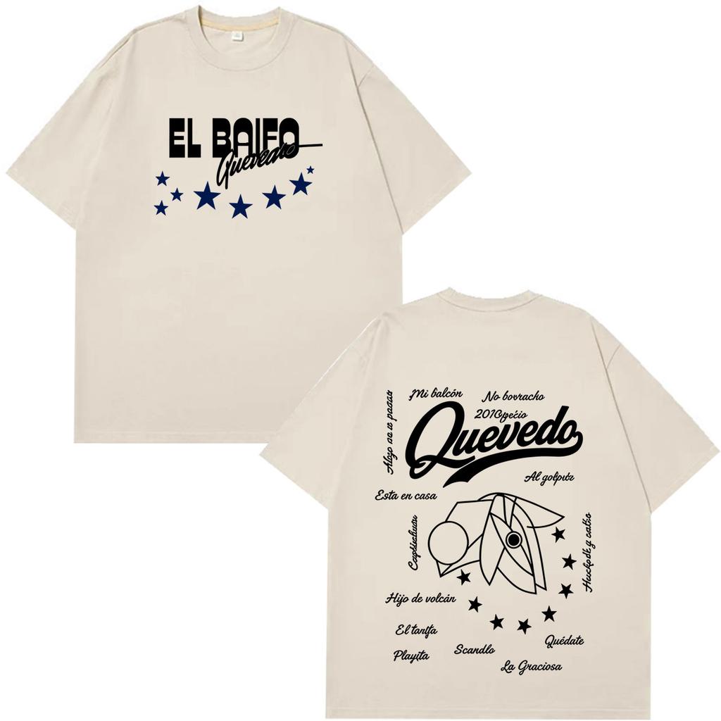 Quevedo El Baifo Album 2026 Tour Graphics Tshirt Unisex Unisex Fashion Tshirt Summer Loose Casual Cotton Vintage Tshirts Fan Gifts