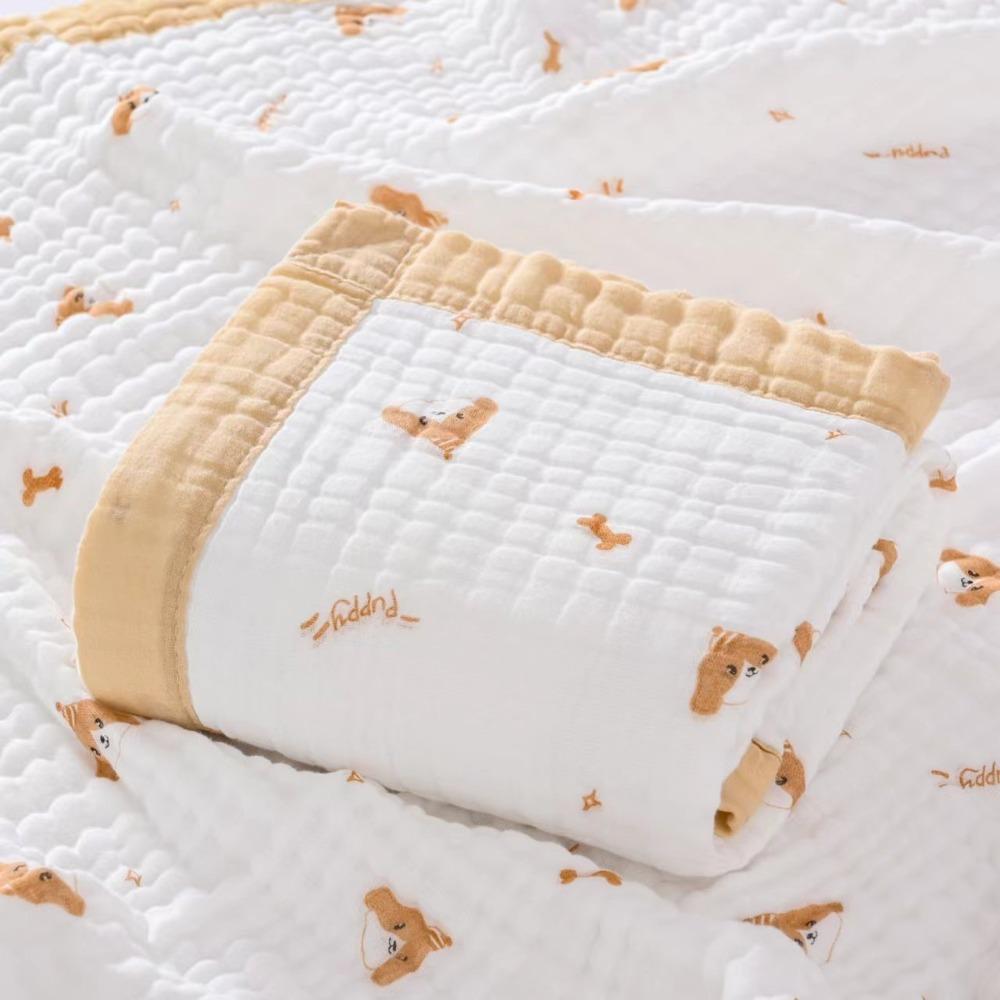 Baby Pure Cotton Class A Soft and Breathable Six-layer Integrated Children's Bath Towel Kindergarten Small Quilt