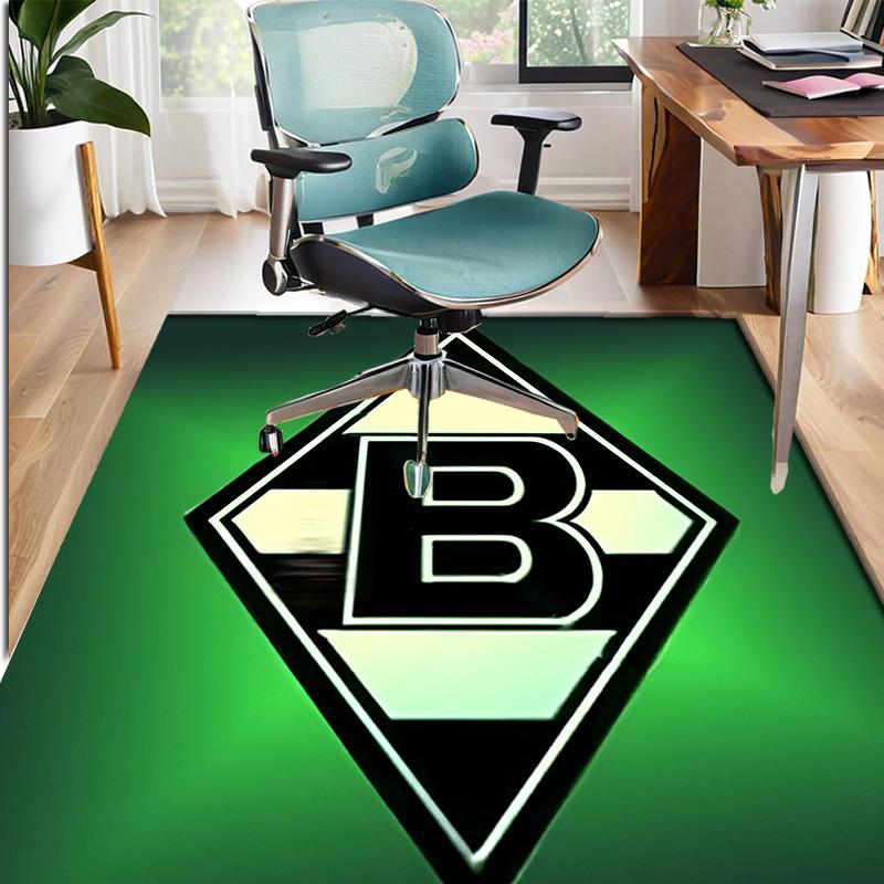 Borussia Monchengladbach Pattern Rug, Indoor/Outdoor Mat, for Picnic, Gameroom, Bedroom, Office, Living Room, Home Decor Carpet, Birthday Gift