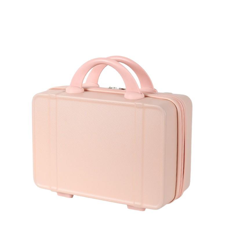 14" Portable Makeup Case: Hangable, Cute ABS Design, Large Capacity, Travel-Friendly Handbag