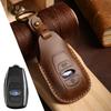 Genuine Leather Subaru Key Case for Forester, XV, Outback, Legacy, and BRZ