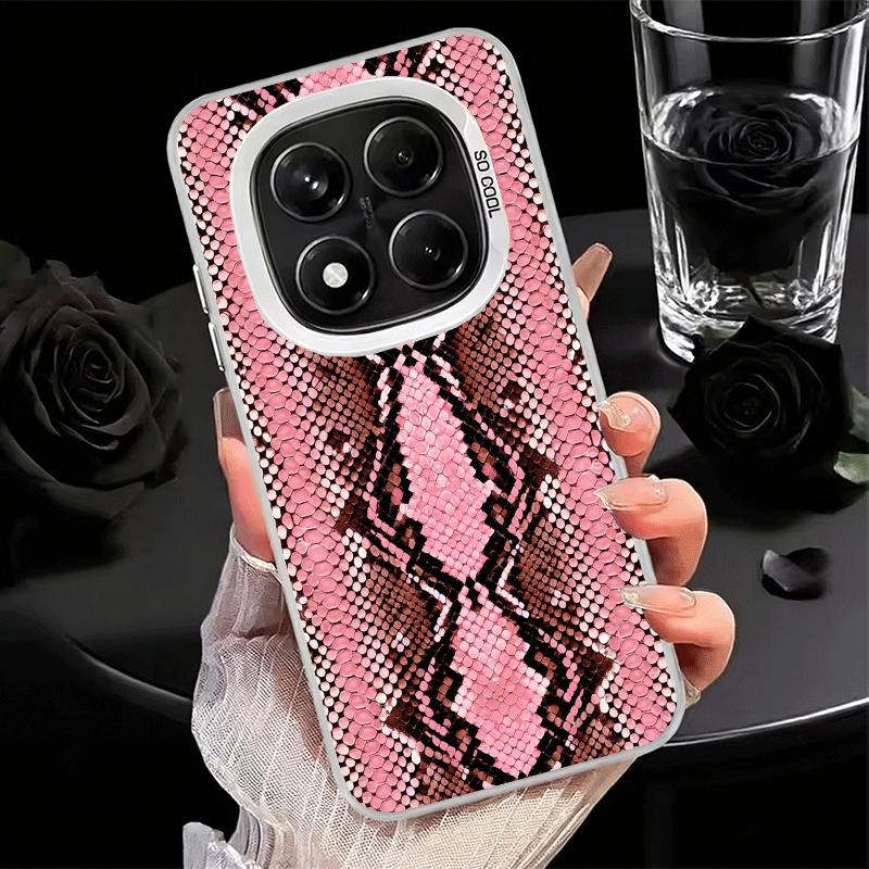 Fashion Snake Skin Pattern Soft Phone Case for Xiaomi Redmi Note 13 14 15 Pro Plus 12S 12 11S 11 11T 10S 10 Shockproof Cover Bac