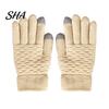 Versatile Outdoor Sports Gloves 1 Pair Winter Warm Fleece Lined for Women Men, Cold Soft Acrylic Accessories Weather Thermal Gloves, Thickened