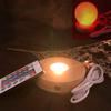 Wooden LED Light Dispaly Base Crystal Glass Resin Art Ornament Wooden Night Lamp Base LED Light Display Base Home Decor