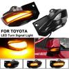 Pair LED Side Mirror Dynamic Turn Signal Light For Toyota Sienta XP170 2017-2020